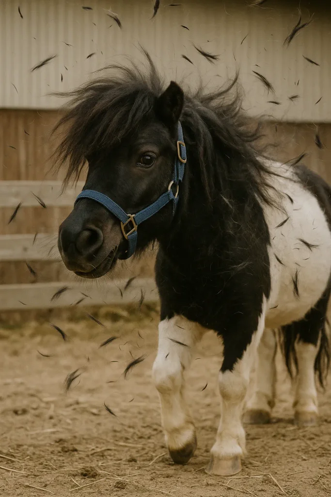 Pony Napoleon auf dem Ponyhof in Renningen