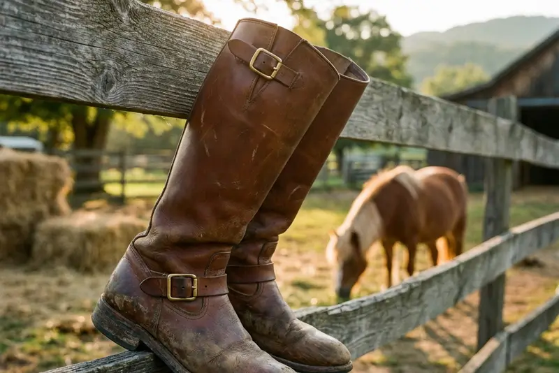 Kind sitzt ruhig auf einem Pony, während Eltern die Preise am Ponyhof transparent vergleichen