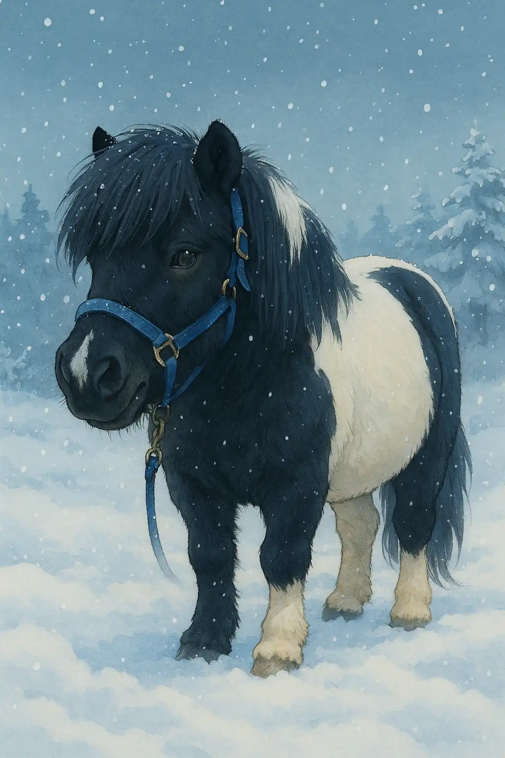 Napoleon genießt den Winter